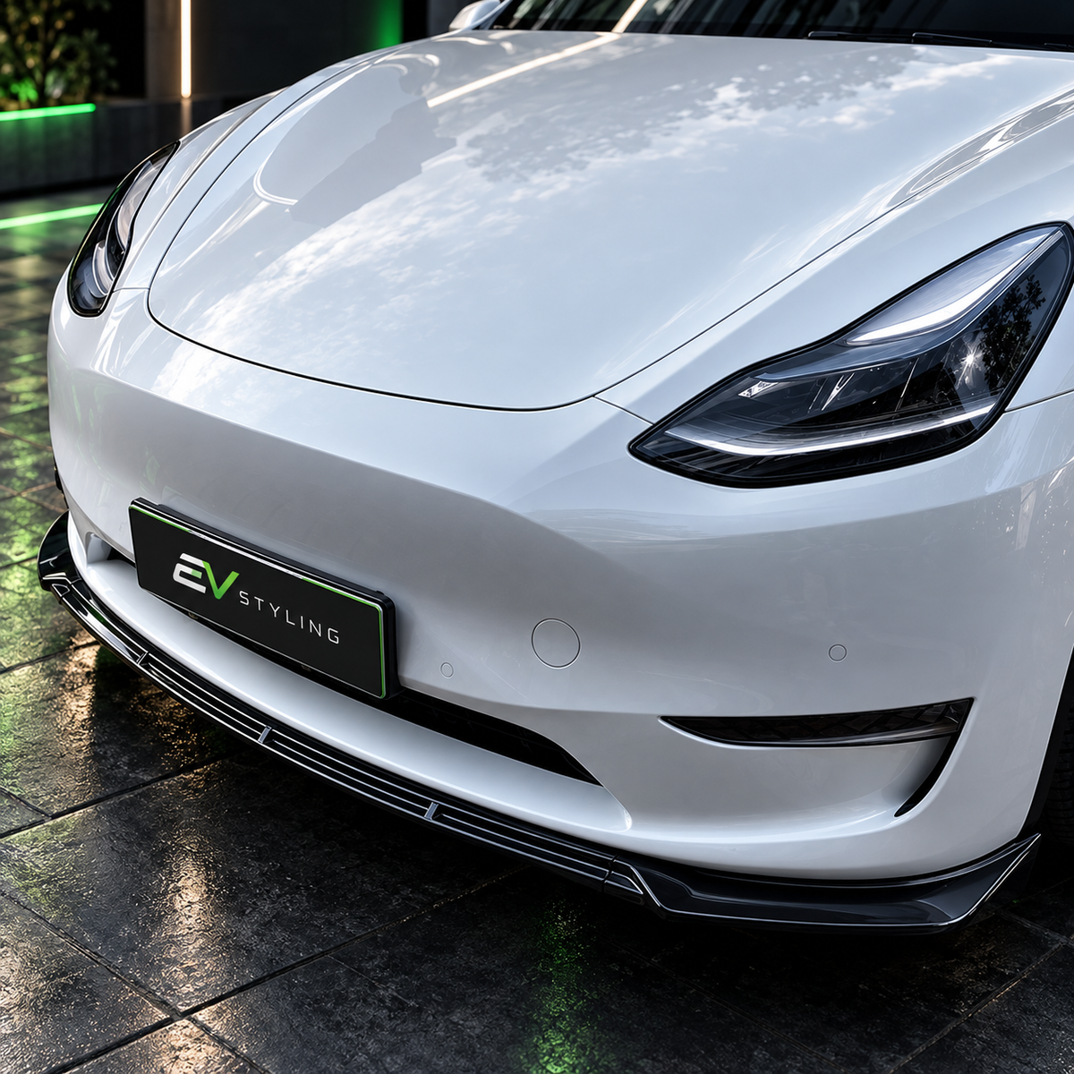 Tesla Model Y Front Lip - Gloss Black