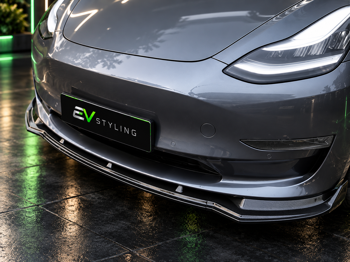 Tesla Model 3 Front Lip - Carbon Look