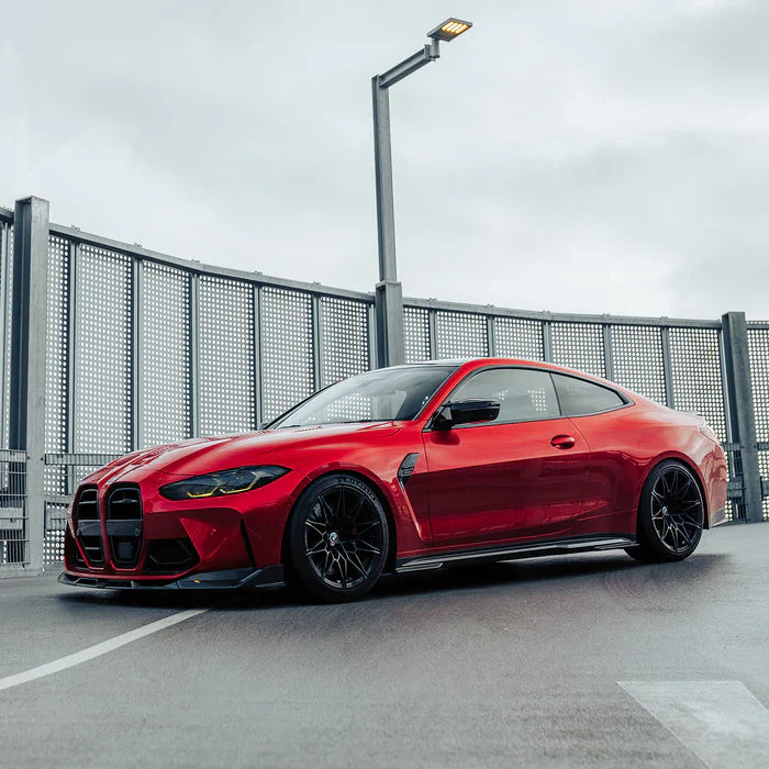 SooQoo BMW G80 M3 G82 M4 Front Splitter In Gloss Carbon Fibre