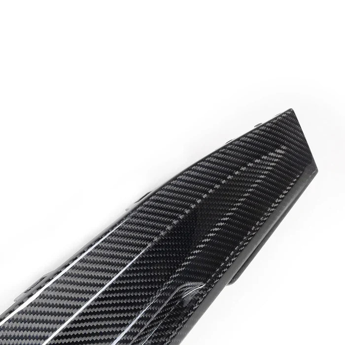 SooQoo BMW G80 & G81 M3 Rear Diffuser + Rear Splitters In Gloss Carbon Fibre