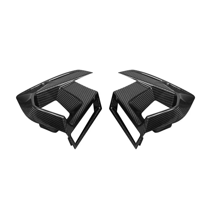 SooQoo BMW X3M F97 & X4M F98 LCI Front Ducts In Gloss Pre Preg Carbon Fibre (Facelift 2022+)