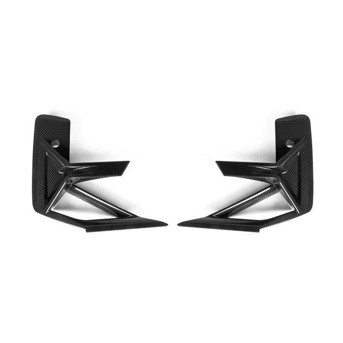 SooQoo BMW X3M F97 & X4M F98 LCI Front Canards In Gloss Pre Preg Carbon Fibre (Facelift 2022+)