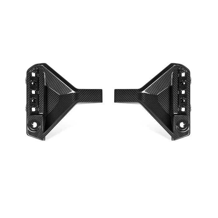 SooQoo BMW G87 M2 Rear Bumper Inserts In Gloss Carbon Fibre