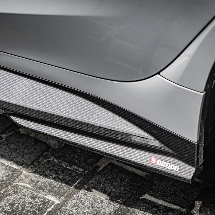 SooQoo BMW G80 G81 M3 Side Skirts In Gloss Carbon Fibre