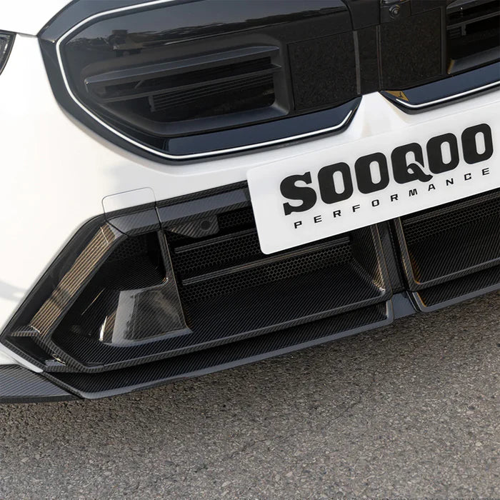 SooQoo BMW G90 & G99 M5 SQ Central Front Bumper Trim In Gloss Carbon Fibre