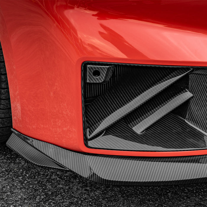 SooQoo BMW G87 M2 SQ-B Front Splitter In Gloss Carbon Fibre