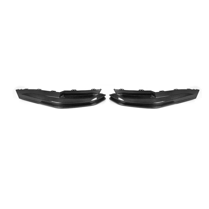 SooQoo BMW G80 & G81 M3 Rear Diffuser + Rear Splitters In Gloss Carbon Fibre