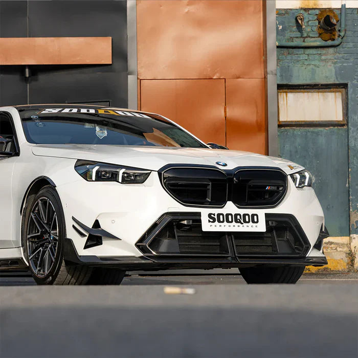 SooQoo BMW G90 & G99 M5 SQ Central Front Bumper Trim In Gloss Carbon Fibre