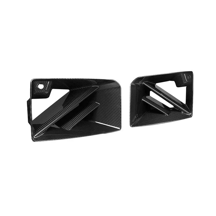 SooQoo BMW G87 M2 Twin Fin Front Ducts In Gloss Carbon Fibre