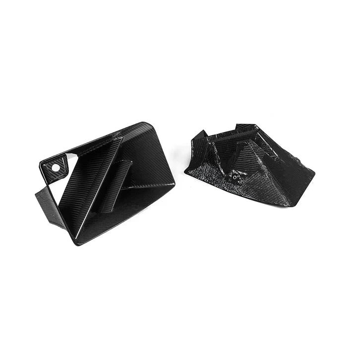 SooQoo BMW G87 M2 Twin Fin Front Ducts In Gloss Carbon Fibre